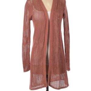 SKY & SPARROW | Long Knit Cardigan Terracotta Burnt Orange Tillys